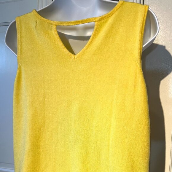 Sunshine yellow rayon sweater by Joseph A - Picture 3 of 6